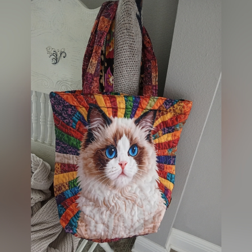 Cat Tote Purse Bag